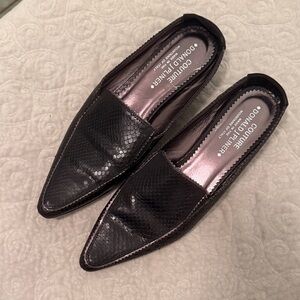Donald J. Pliner Black Textured Loafers